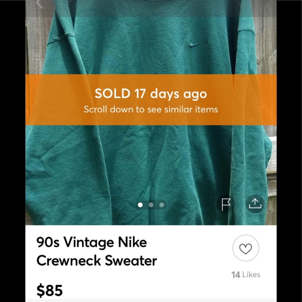 SOLD nike crew neck - new with tag - Picture 6 of 7